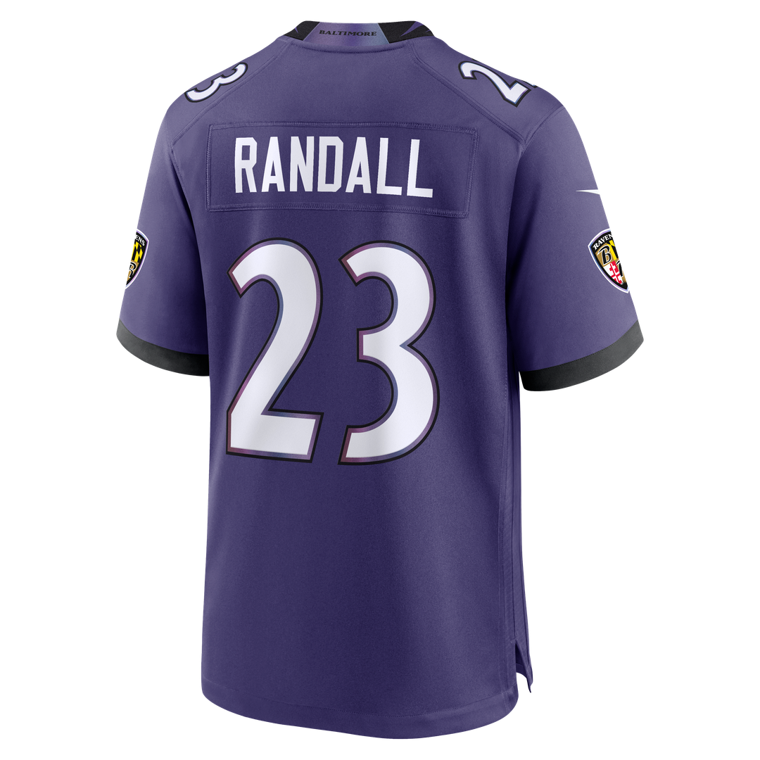 Baltimore Ravens Adam Randall Nike Purple Game Jersey