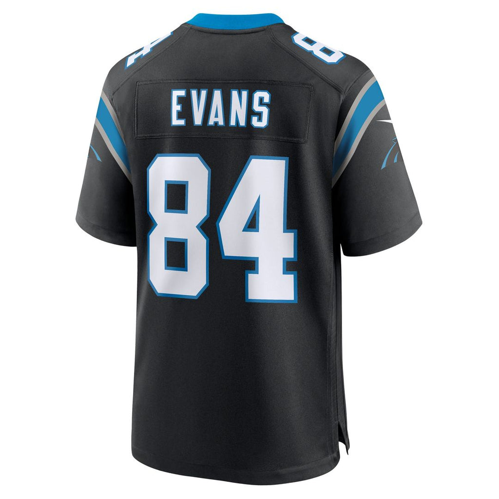 Carolina Panthers Mitchell Evans Nike Black Game Jersey