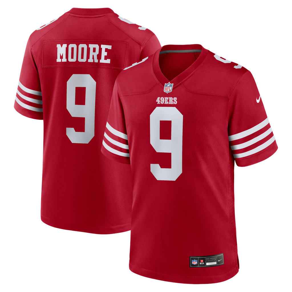 San Francisco 49ers Skyy Moore Nike Scarlet Game Jersey