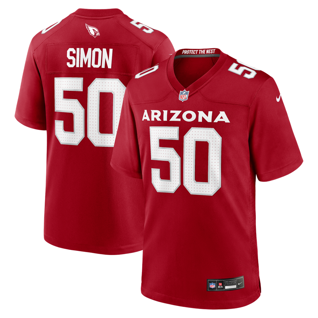Arizona Cardinals Cody Simon Nike Cardinal Game Jersey