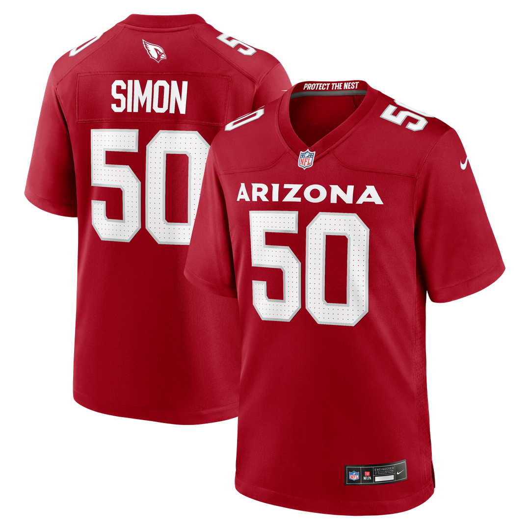 Arizona Cardinals Cody Simon Nike Cardinal Game Jersey