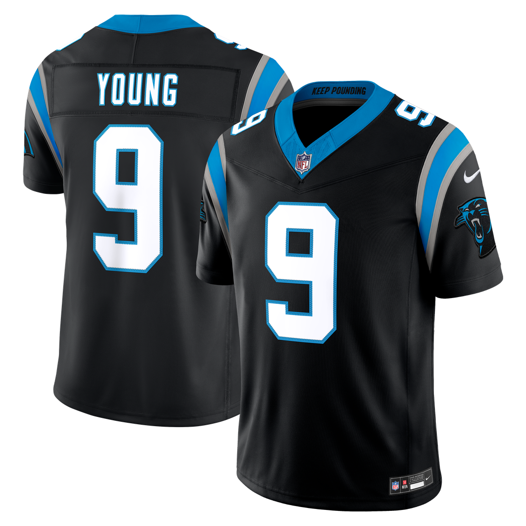 Carolina Panthers Bryce Young Nike Blue Alternate Vapor FUSE Stitched Limited Jersey