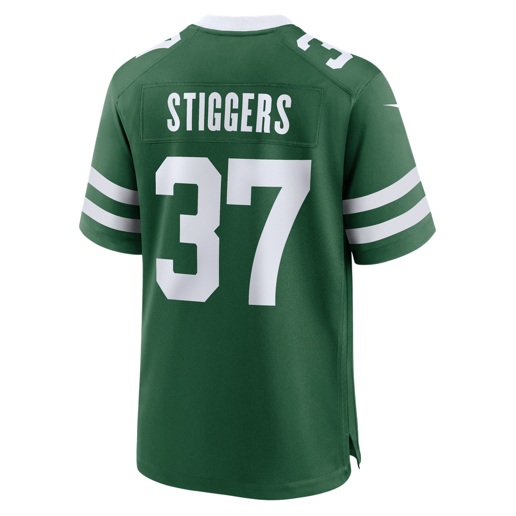 New York Jets Qwan'tez Stiggers Nike Legacy Green Game Jersey
