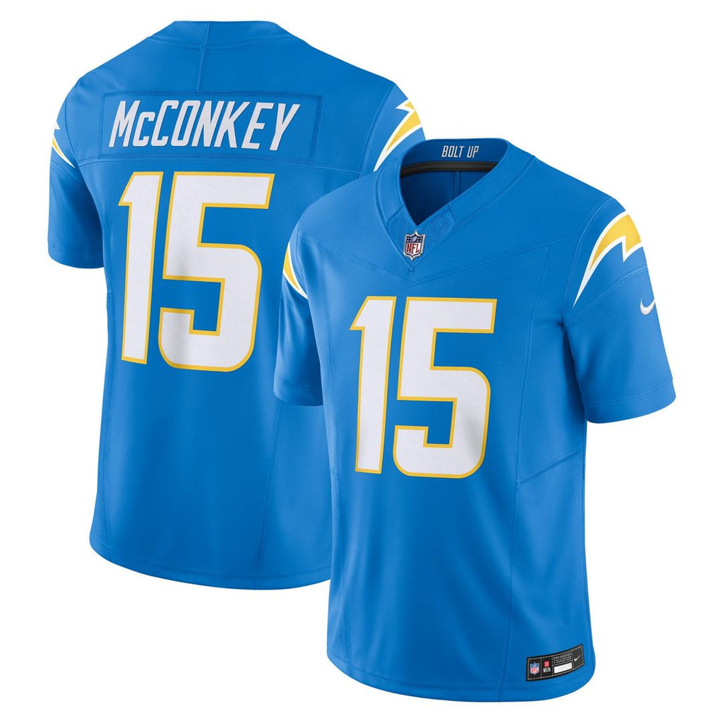 Los Angeles Chargers Ladd McConkey Nike Powder Blue Team Vapor FUSE Limited Jersey