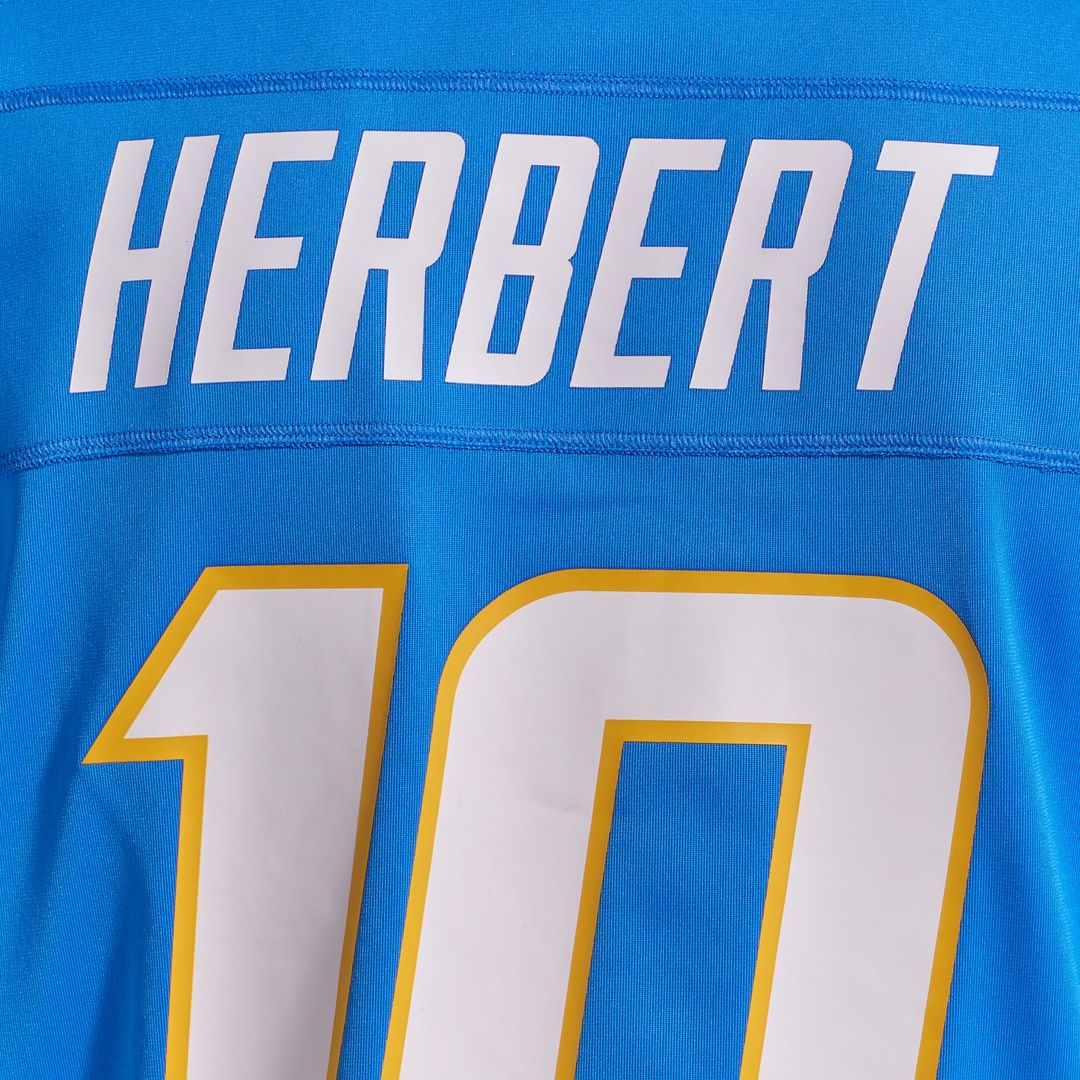 Los Angeles Chargers Justin Herbert Nike Powder Blue Game Jersey