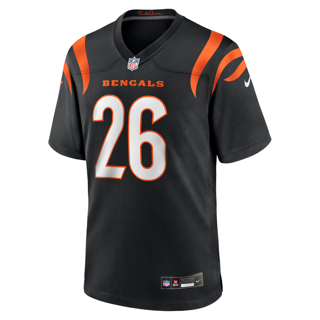 Cincinnati Bengals Ja'Sir Taylor Nike Black Game Jersey