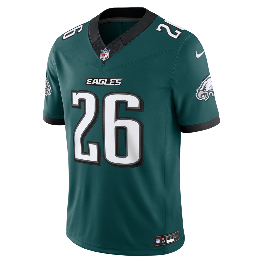 Philadelphia Eagles Saquon Barkley Nike White Vapor FUSE Stitched Limited Jersey
