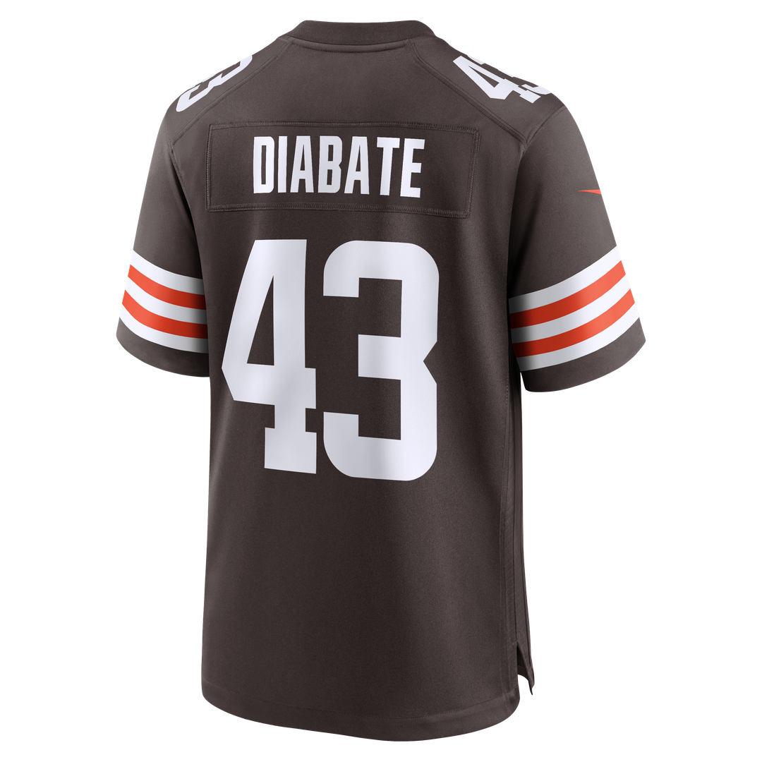 Cleveland Browns Mohamoud Diabate Nike Brown Game Jersey