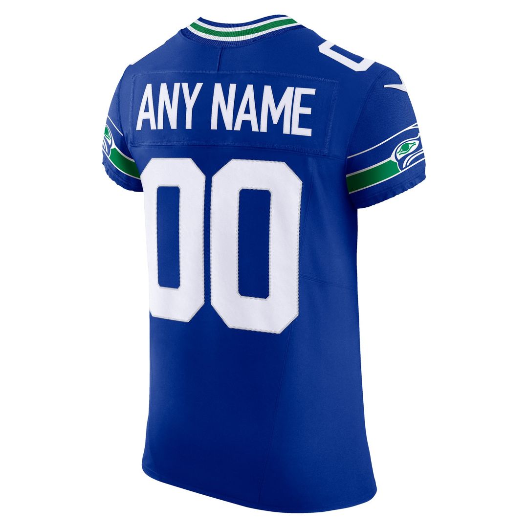 Seattle Seahawks Nike Royal Alternate Vapor FUSE Elite Custom Jersey