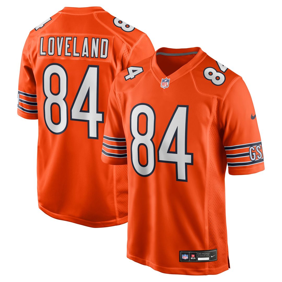 Chicago Bears Colston Loveland Nike Orange Alternate Game Jersey