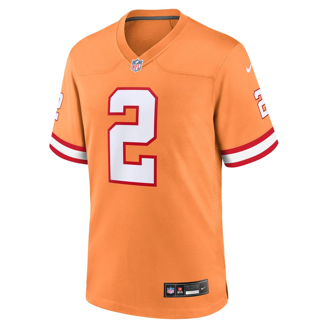 Tampa Bay Buccaneers Emeka Egbuka Nike Pewter Alternate Game Jersey