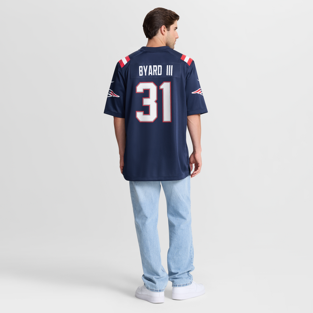 New England Patriots Kevin Byard III Nike Navy Game Jersey