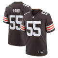 Cleveland Browns Spencer Fano Nike Brown Game Jersey