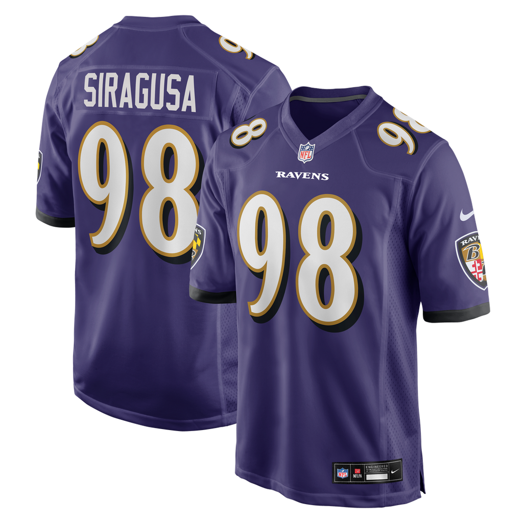 Baltimore Ravens Tony Siragusa Nike Purple Retired Player Game Jersey