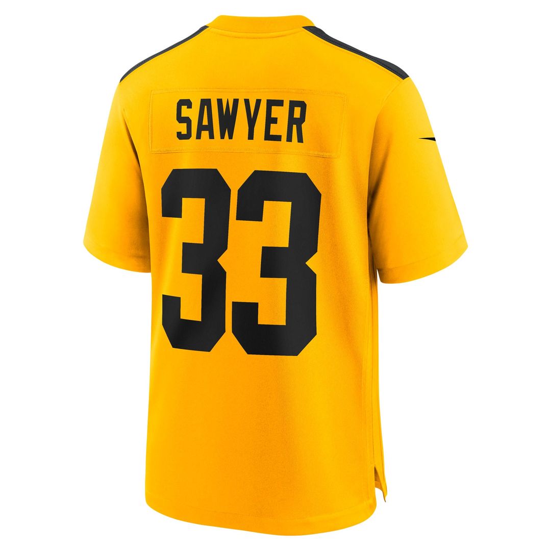 Pittsburgh Steelers Jack Sawyer Nike Black Game Jersey