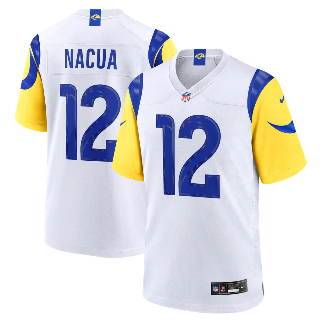 Los Angeles Rams Puka Nacua Nike White White Game Jersey