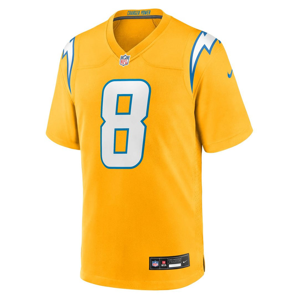 Los Angeles Chargers Omarion Hampton Nike Navy Alternate Super Chargers Game Jersey