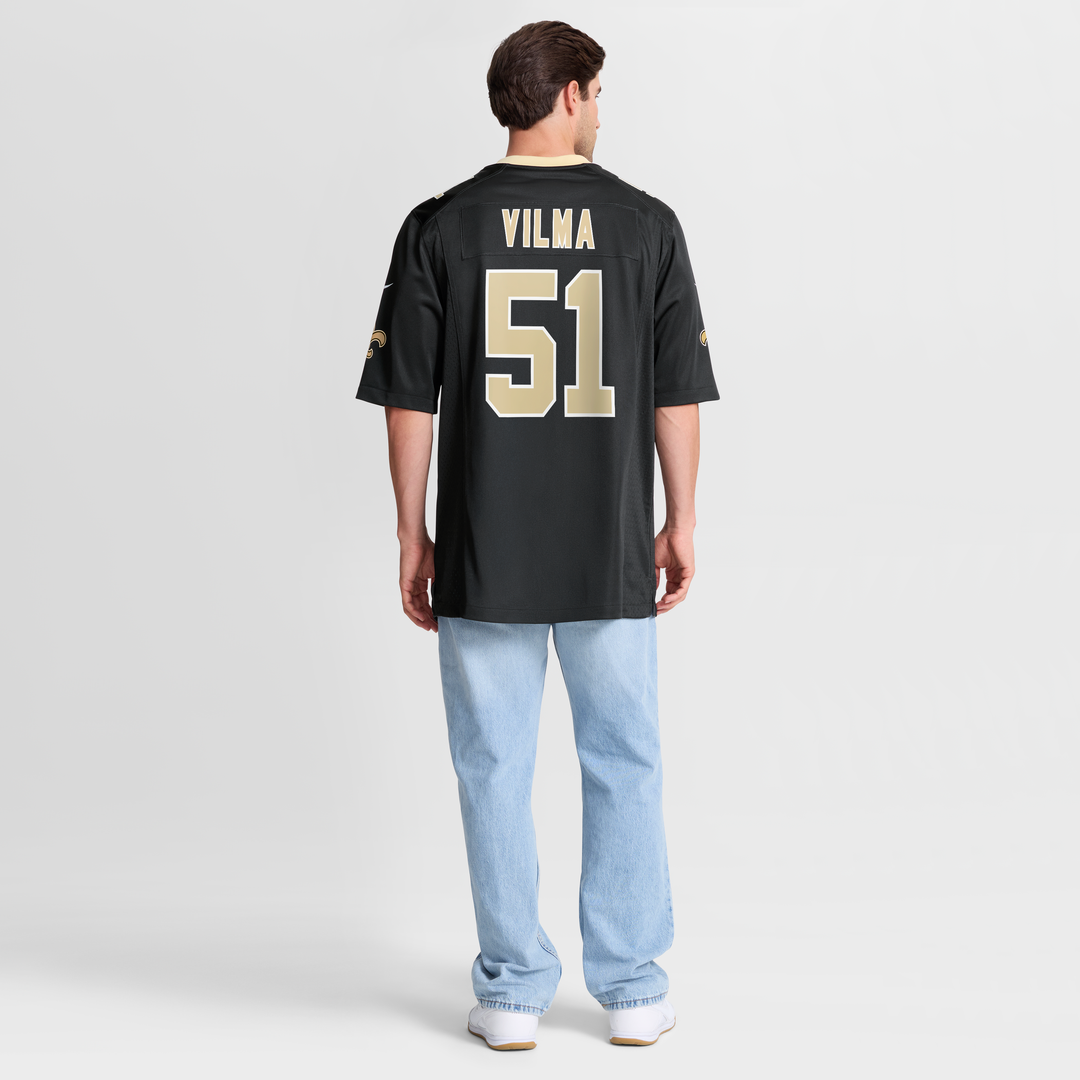 New Orleans Saints Jonathan Vilma Nike Black Retired Player Game Jersey