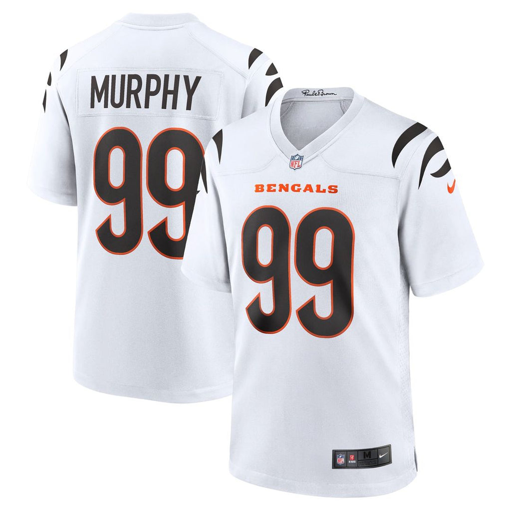 Cincinnati Bengals Myles Murphy Nike White Game Jersey