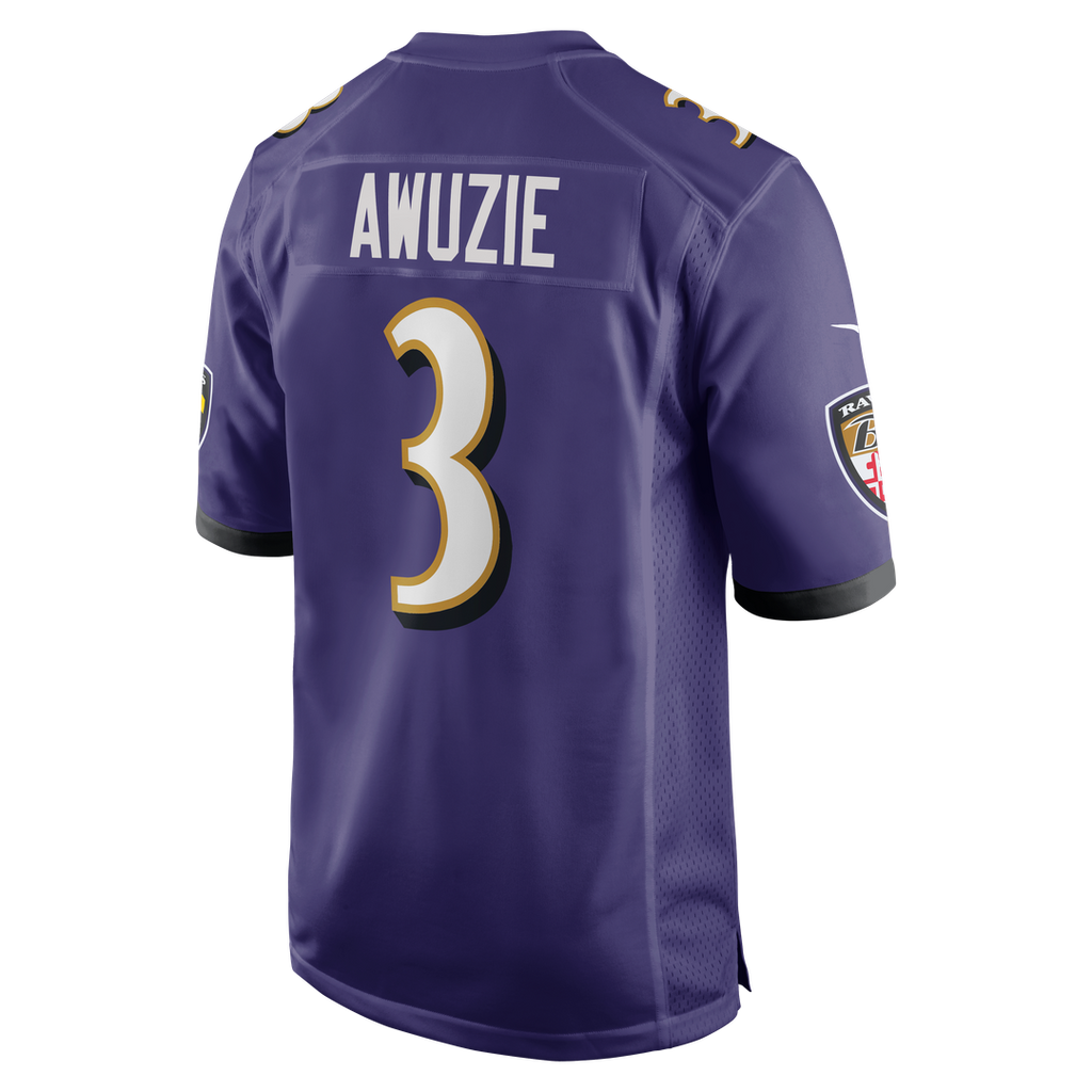 Baltimore Ravens Chidobe Awuzie Nike Purple Game Jersey