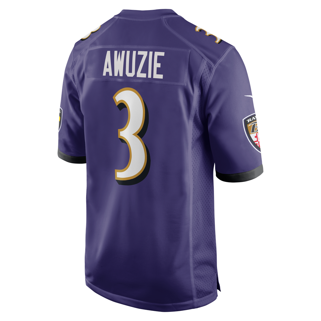 Baltimore Ravens Chidobe Awuzie Nike Purple Game Jersey