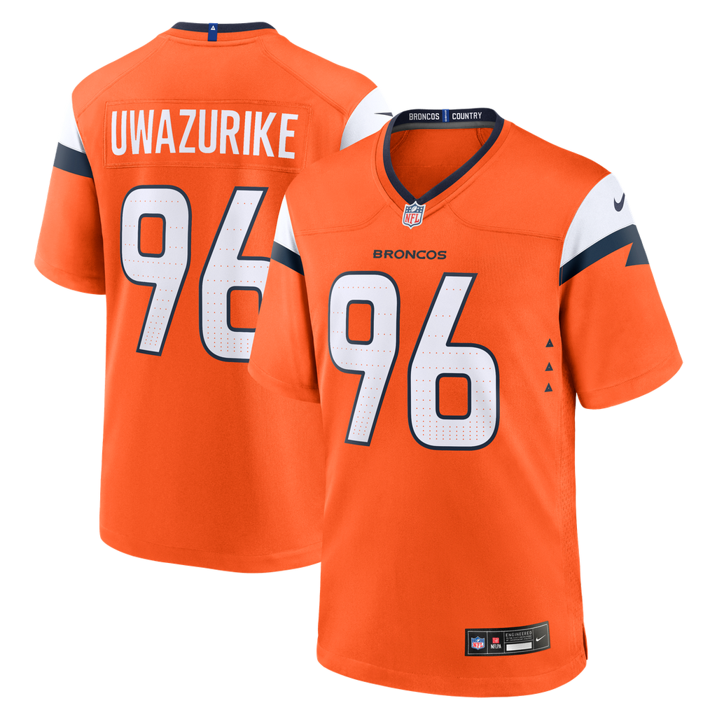 Denver Broncos Eyioma Uwazurike Nike Orange Game Jersey