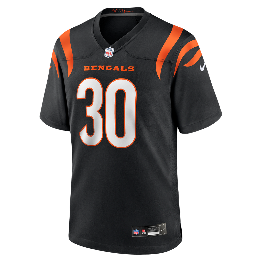 Cincinnati Bengals Chase Brown Nike Black Game Jersey