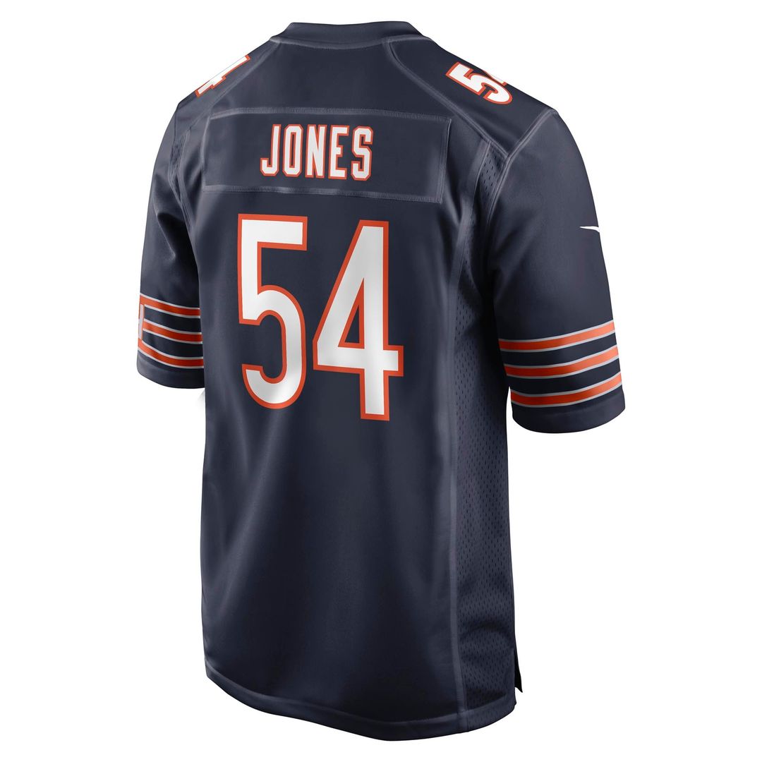 Chicago Bears Logan Jones Nike Navy Game Jersey