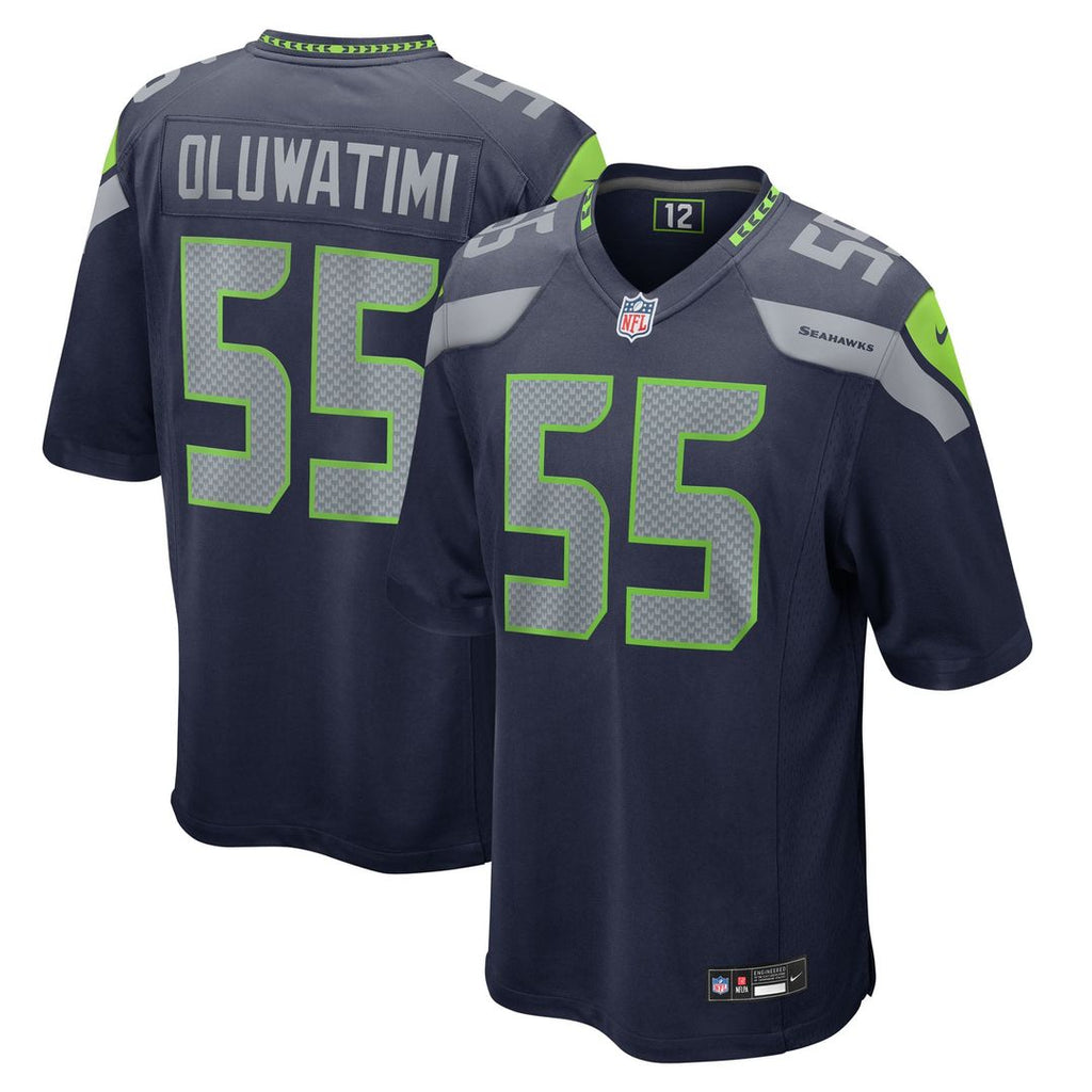 Seattle Seahawks Olu Oluwatimi Nike College Navy Game Jersey