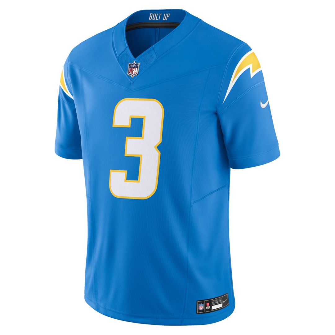 Los Angeles Chargers Derwin James Jr. Nike Gold Alternate Charger Power Vapor FUSE Limited Jersey