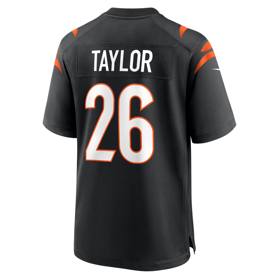 Cincinnati Bengals Ja'Sir Taylor Nike Black Game Jersey