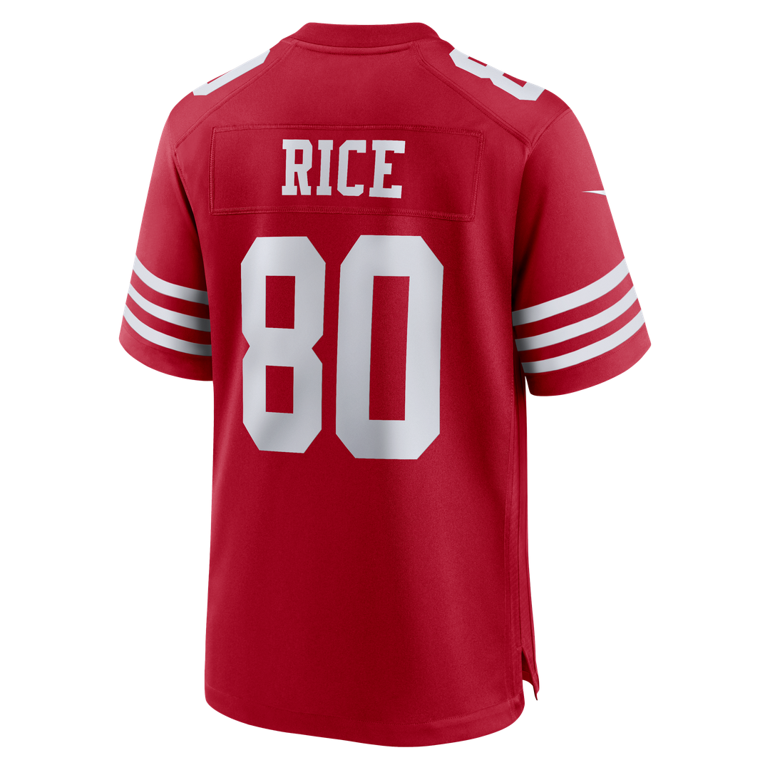San Francisco 49ers Jerry Rice Nike Scarlet Retired Team Game Jersey