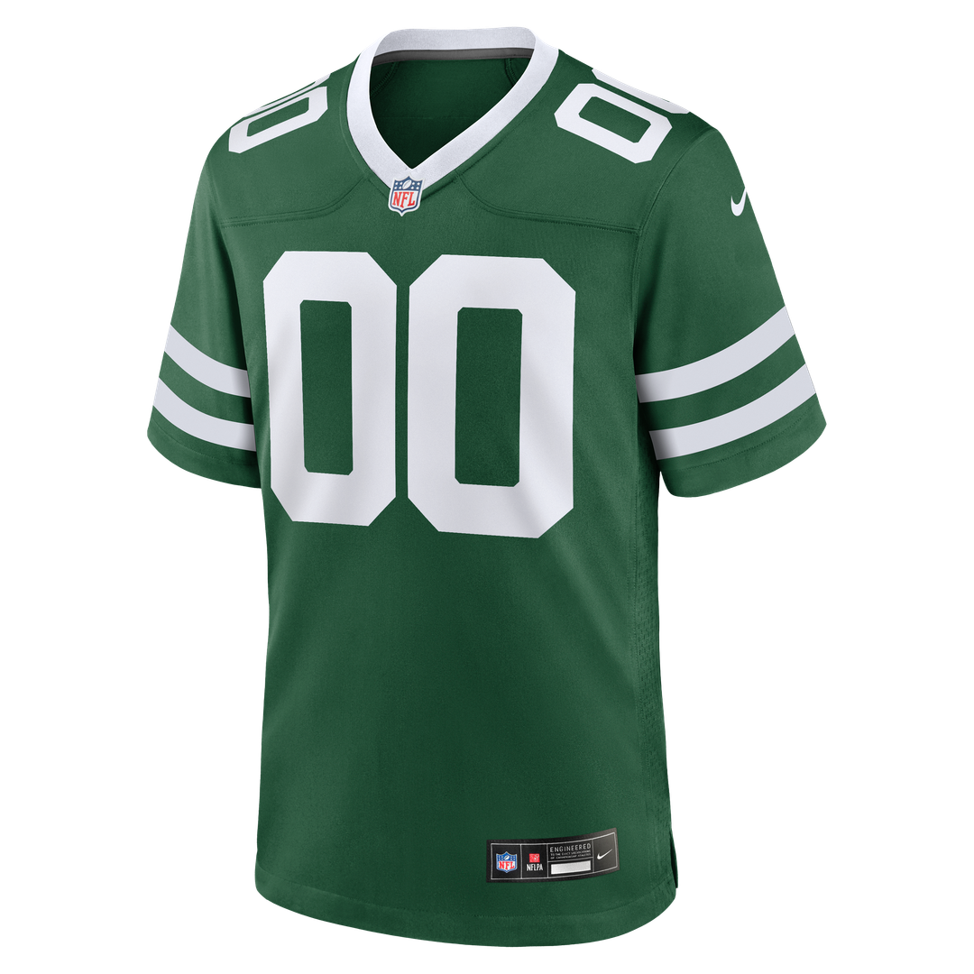 New York Jets Nike Legacy Black Alternate Custom Jersey