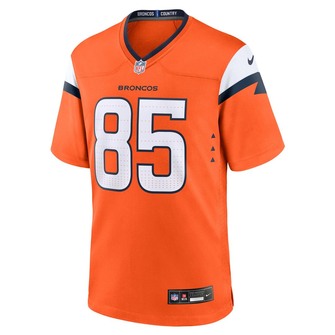 Denver Broncos Lucas Krull Nike Orange Game Jersey