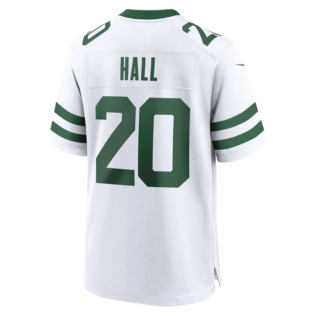 New York Jets Breece Hall Nike Legacy Black Alternate Game Jersey