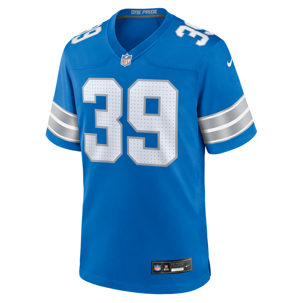 Detroit Lions Jake Bates Nike Blue Game Jersey