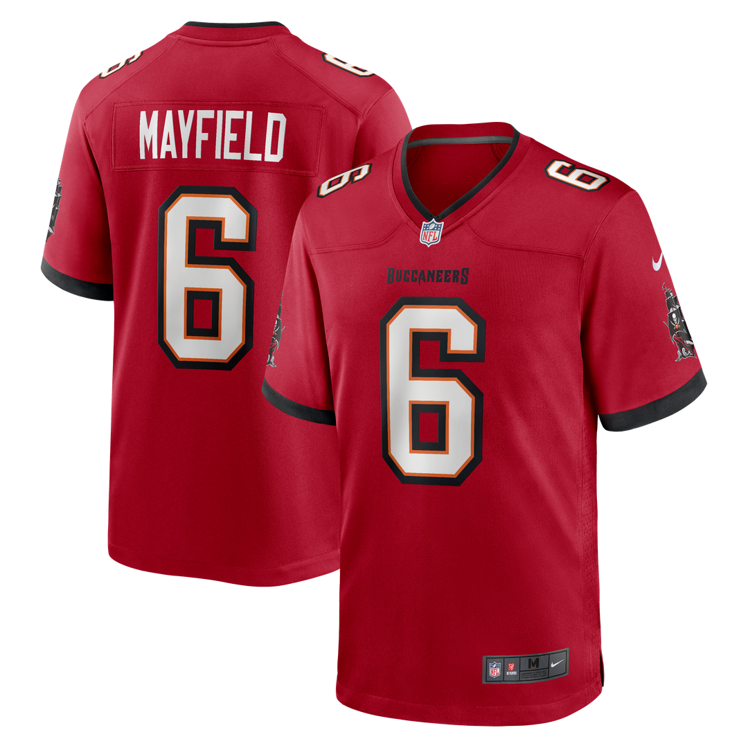 Tampa Bay Buccaneers Baker Mayfield Nike Pewter Alternate Game Jersey