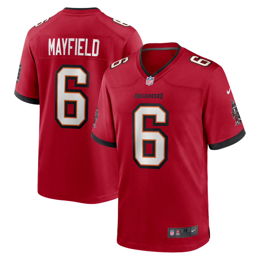 Tampa Bay Buccaneers Baker Mayfield Nike Red Game Jersey