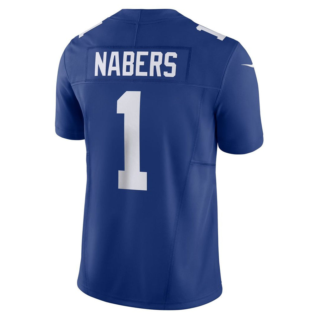 New York Giants Malik Nabers Nike Royal Vapor FUSE Limited Jersey