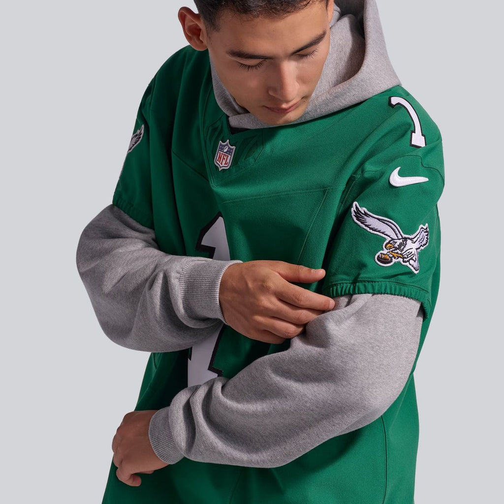 Philadelphia Eagles Jalen Hurts Nike Kelly Green Alternate Vapor FUSE Elite Jersey