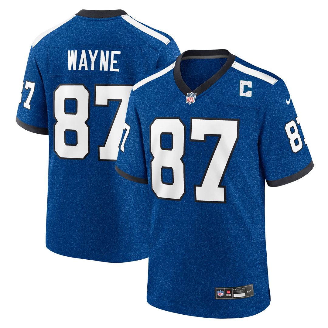 Indianapolis Colts Reggie Wayne Nike Royal Retired Game Jersey