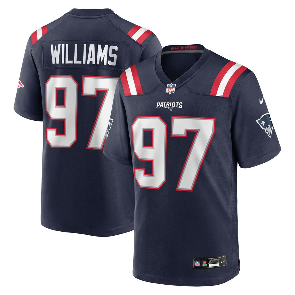 New England Patriots Milton Williams Nike Navy Game Jersey