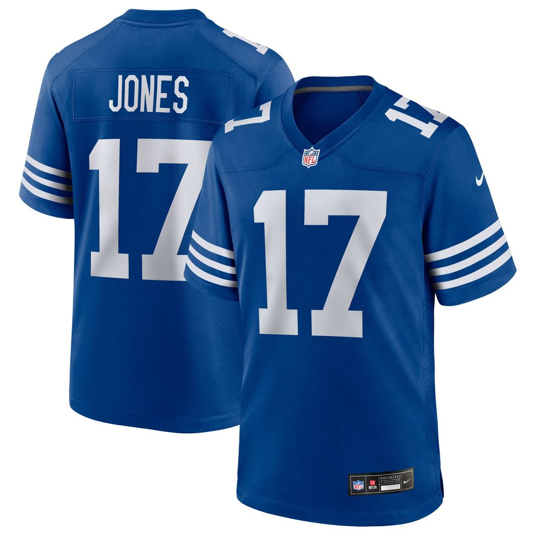 Indianapolis Colts Daniel Jones Nike Royal Alternate Game Jersey