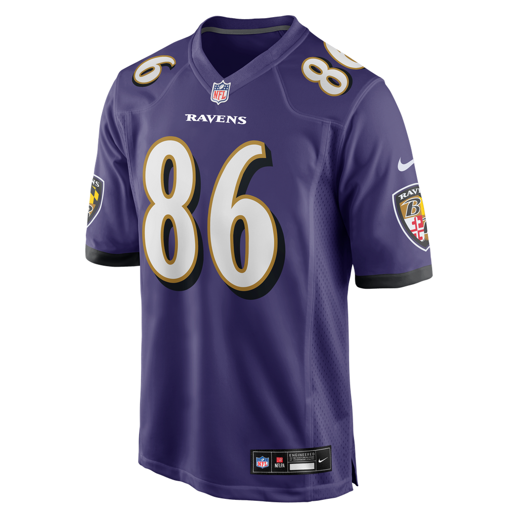 Baltimore Ravens Cornelius Johnson Nike Purple Game Jersey