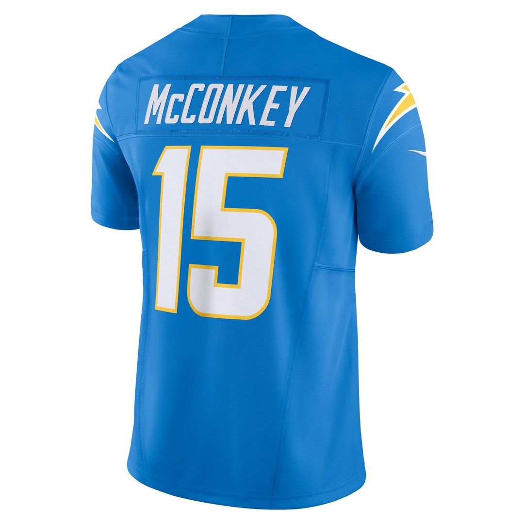 Los Angeles Chargers Ladd McConkey Nike Powder Blue Team Vapor FUSE Limited Jersey