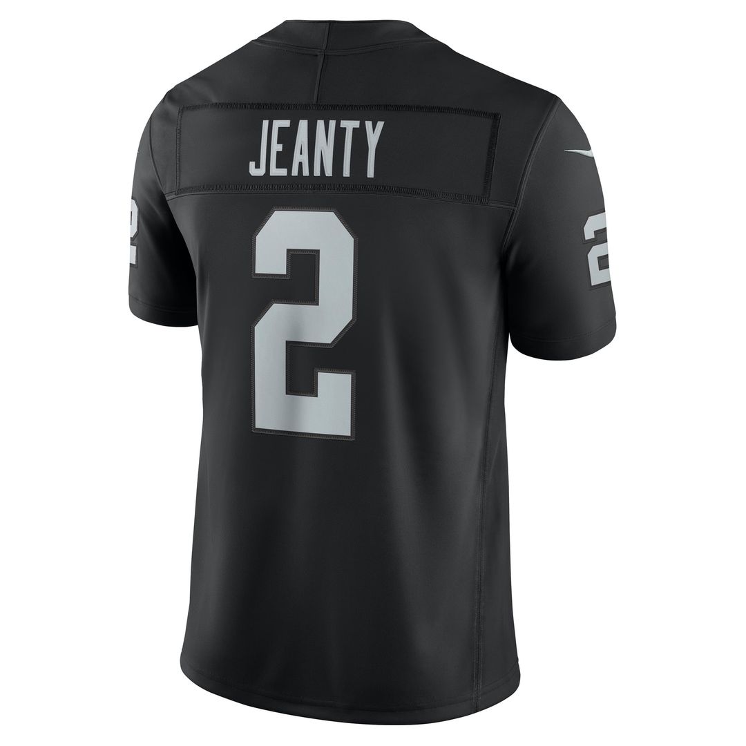 Las Vegas Raiders Ashton Jeanty Nike Black Team Vapor FUSE Stitched Limited Jersey
