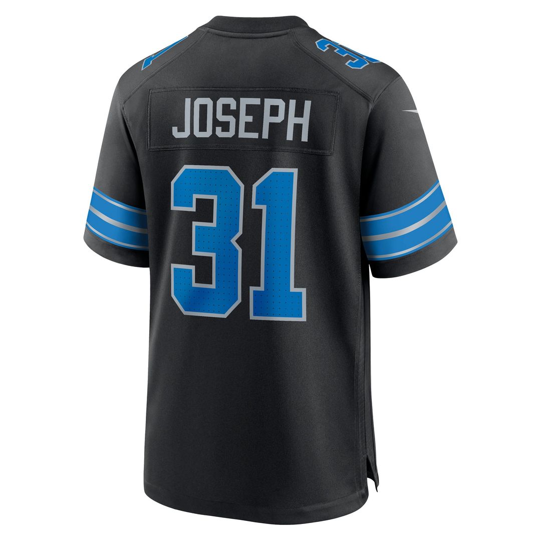 Detroit Lions Kerby Joseph Nike Blue Game Jersey