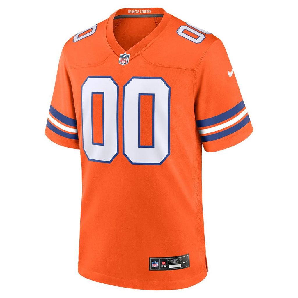 Denver Broncos Nike Orange Mile High Collection 1977 Throwback Custom Jersey