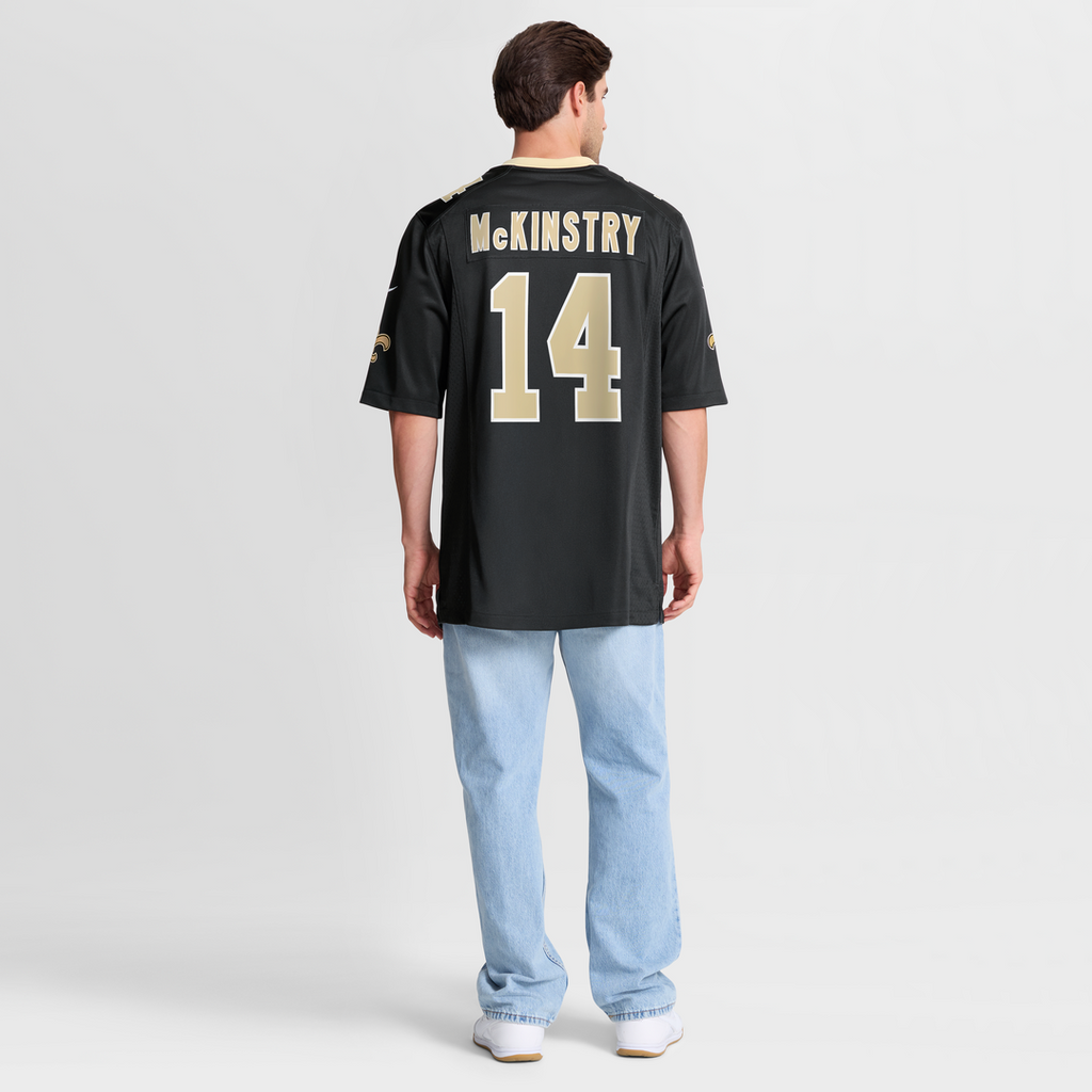 New Orleans Saints Ga'Quincy McKinstry Nike Black Game Jersey