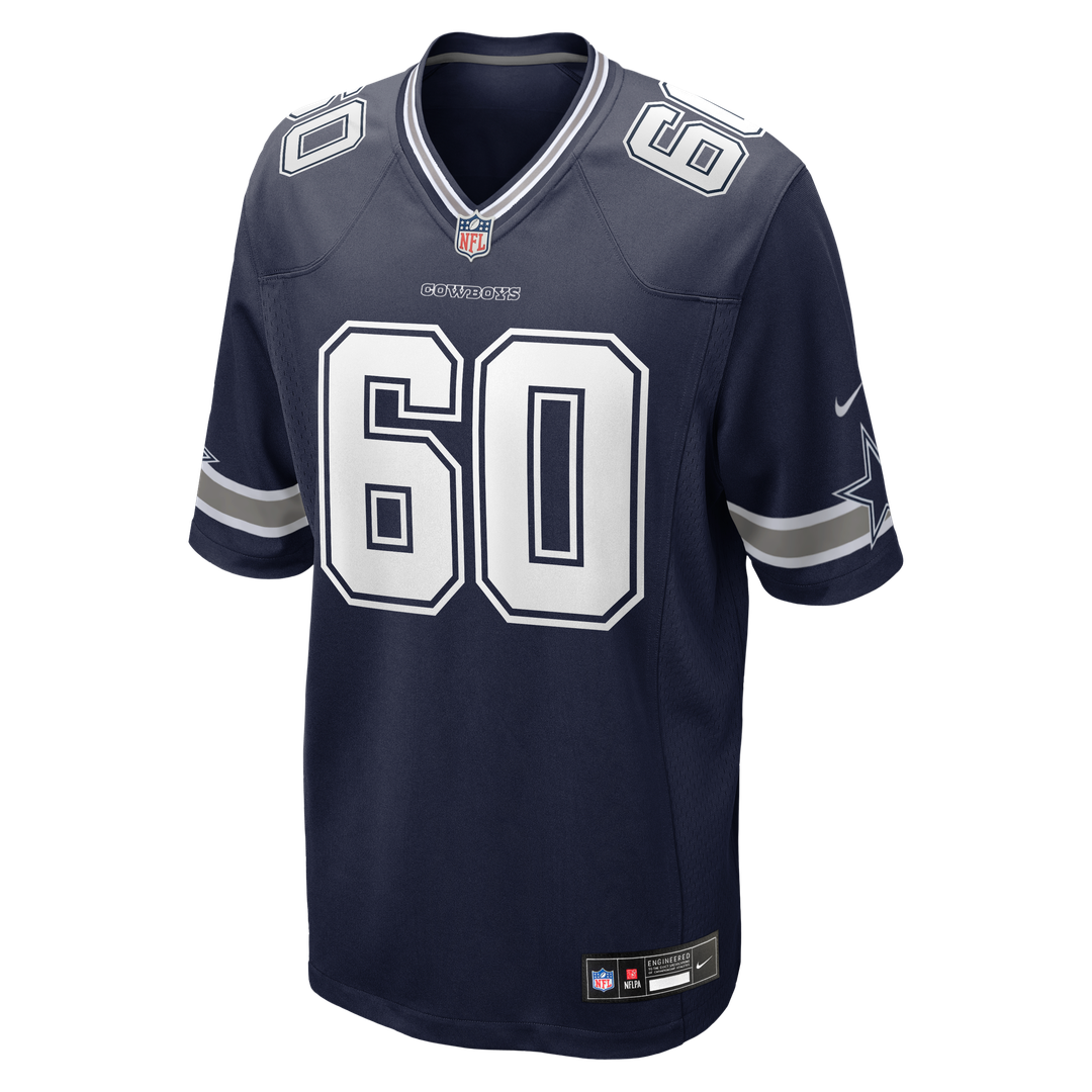 Dallas Cowboys Tyler Guyton Nike Navy Game Jersey